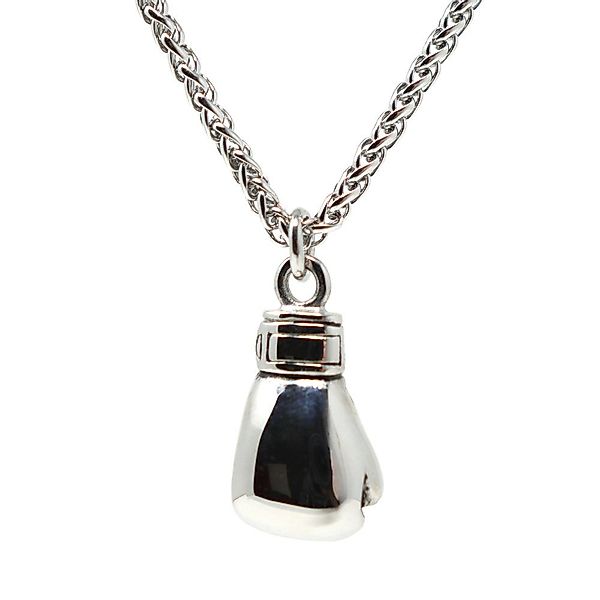 DALMARO Edelstahlkette Lederkette Edelstahl 316 BOXING günstig online kaufen