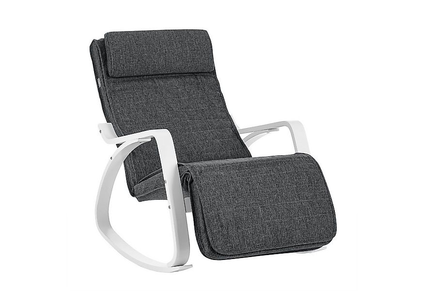SONGMICS Schaukelsessel, Schaukelstuhl, Relaxsessel, Verstellbarer Fußstütz günstig online kaufen