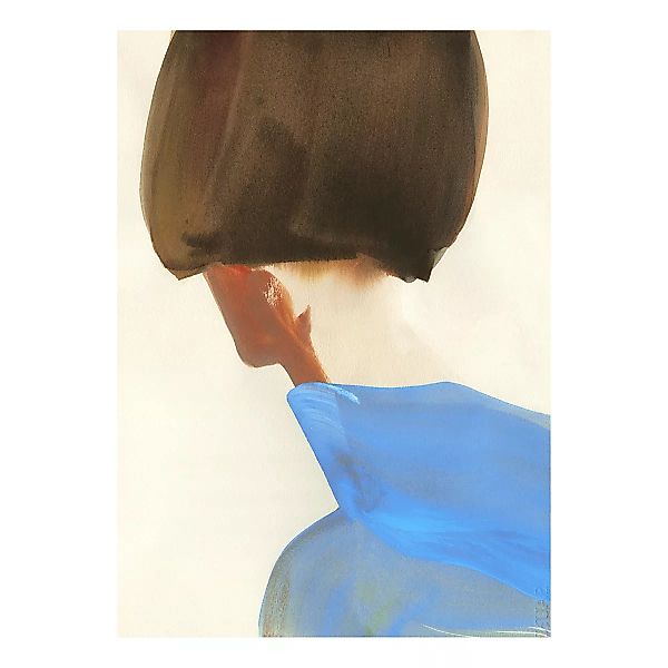 Paper Collective - The Blue Cape Kunstdruck 30x40cm - mehrfarben, blau, bra günstig online kaufen