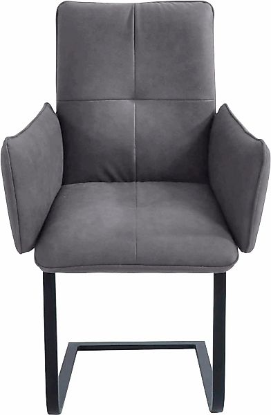 K+W Komfort & Wohnen Freischwinger () Freischwinger, Gestell in Metall schw günstig online kaufen