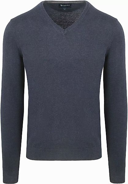 Suitable Respect Bio-Baumwolle Pullover Vinir Melange Dunkelblau - Größe L günstig online kaufen