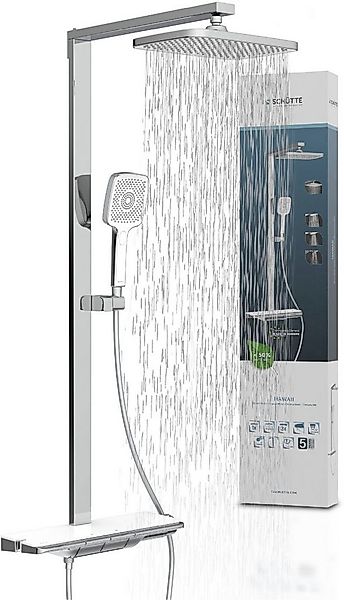 Schütte Duschsystem HAWAII Überkopfbrause-Set, Höhe 115 cm, 3 Strahlart(en) günstig online kaufen