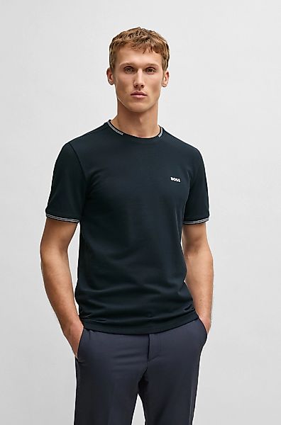 BOSS GREEN T-Shirt "Taul", mit kontrastfarbenen Streifendetails günstig online kaufen