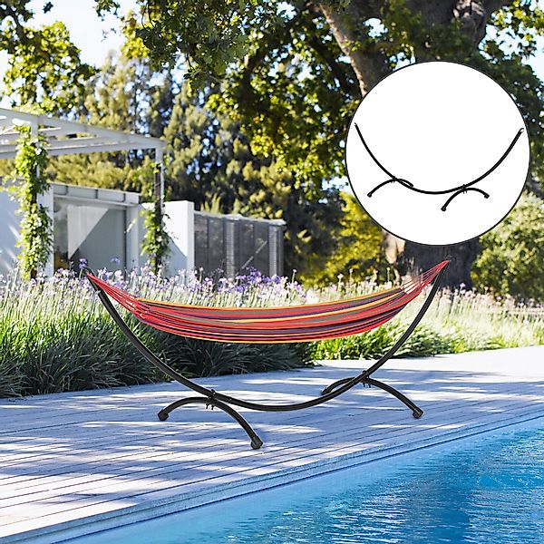 Outsunny Hängemattengestell 3m für Hängematte mit Zugseil, stabiler Stahlra günstig online kaufen