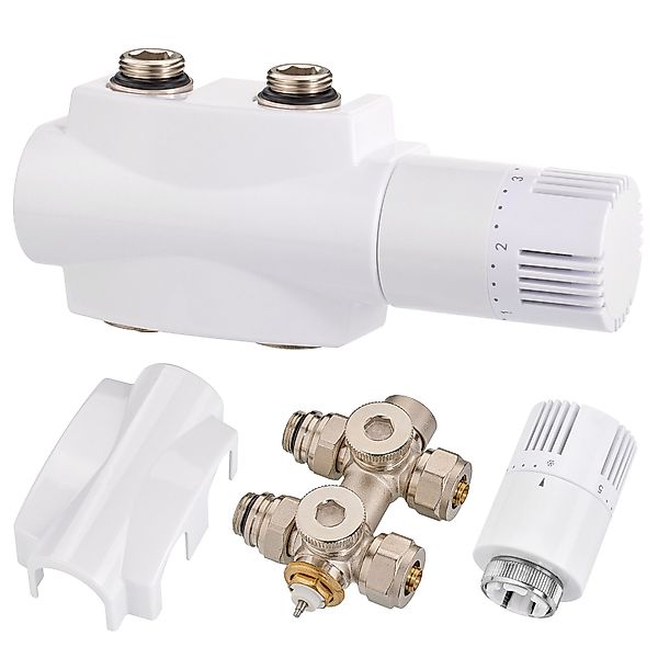 GIMBELEN Heizkörperthermostat Heizkörperventil-Set mit Thermostat, Eck-/Dur günstig online kaufen
