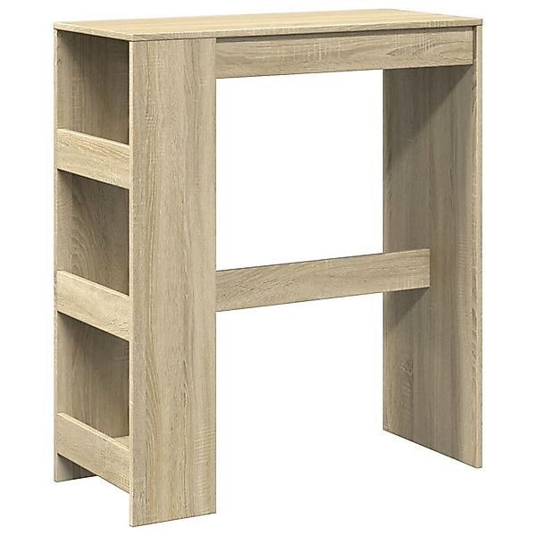 vidaXL Esstisch Bartisch mit Regal Sonoma-Eiche günstig online kaufen