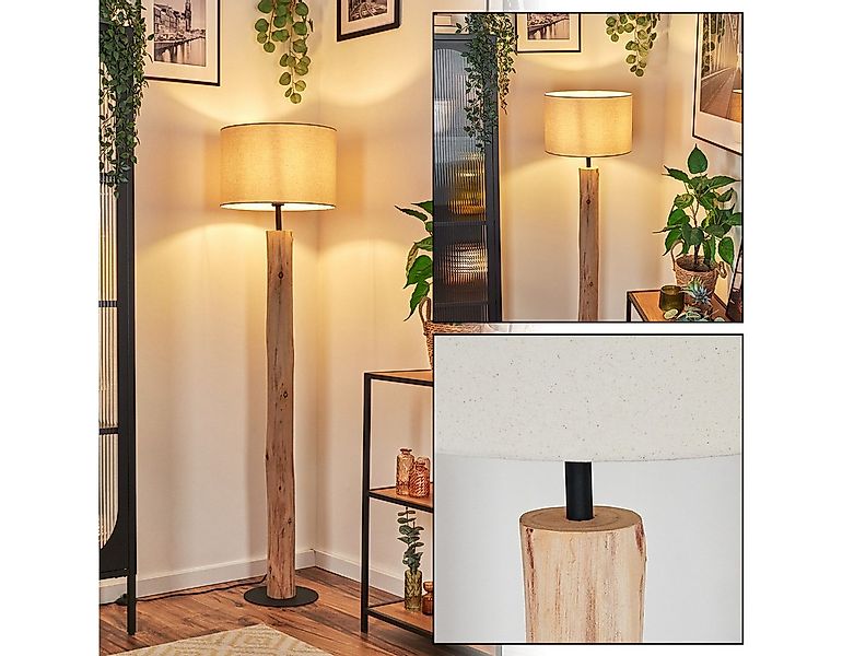 hofstein Stehlampe Stehlampe aus Holz/Metall im skandinavischen Design, Ste günstig online kaufen
