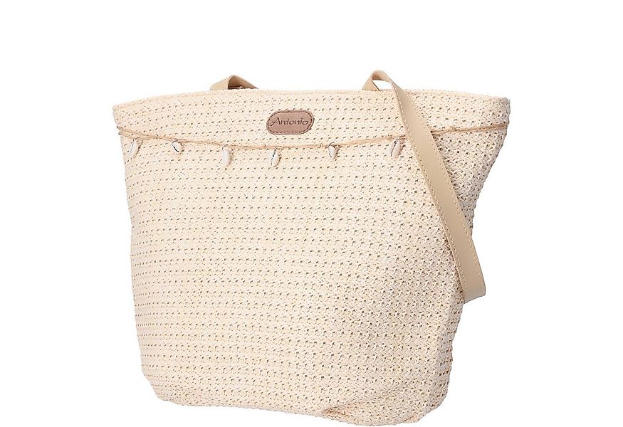 Antonio Umhängetasche Antonio Damen Bast Tasche L beige (1, 1-tlg., 1) günstig online kaufen