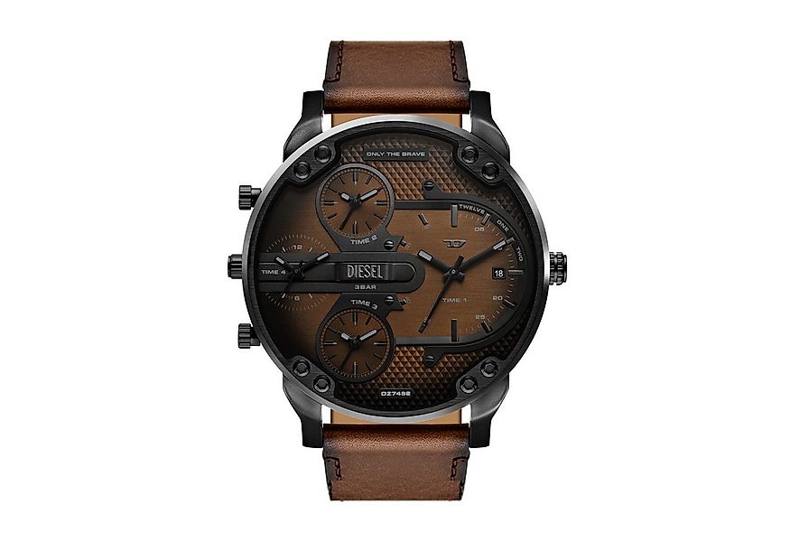 Diesel Quarzuhr MR. DADDY SLIM DZ7492, Armbanduhr, Herrenuhr, Lederarmband, günstig online kaufen