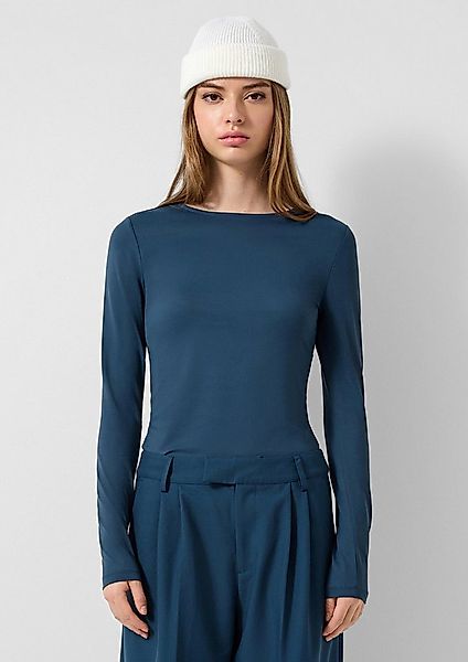 QS Langarmshirt T-Shirt Polyamidshirt günstig online kaufen