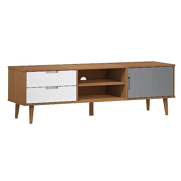 vidaXL TV-Schrank TV-Schrank MOLDE Braun 158x40x49 günstig online kaufen