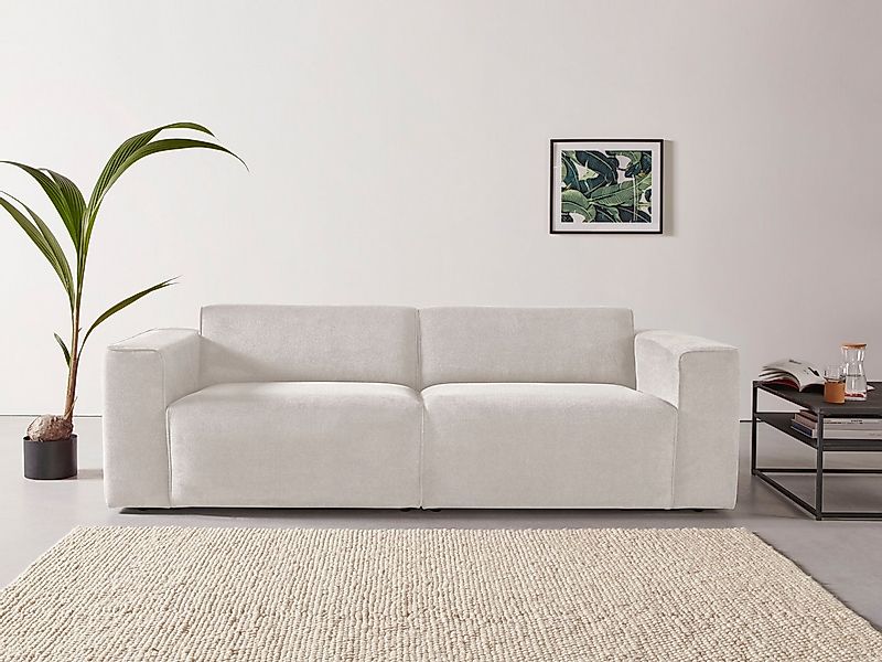 andas 3-Sitzer "Noord", mit Kedernaht, Breite 232 cm, Cord, Struktur, Webst günstig online kaufen
