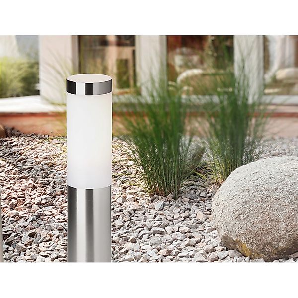 Brilliant Sockelleuchten Brilliant Sockelleuchte Chorus edelstahl 51 x 7,5, günstig online kaufen