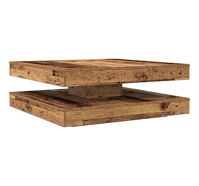 vidaXL Couchtisch Couchtisch 360-Grad Drehbar Altholz-Optik 90x90x34,5 cm ( günstig online kaufen