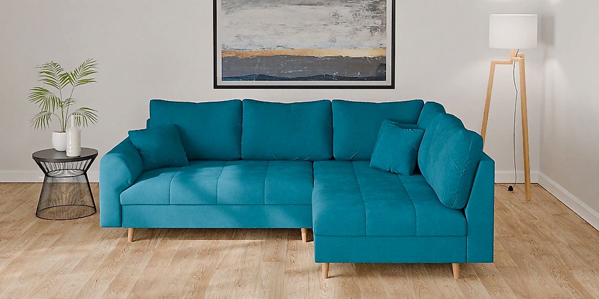 Home affaire Ecksofa "CHARRE L-Form mit Ottomane, Maße B/T/H: 231/161/81 cm günstig online kaufen