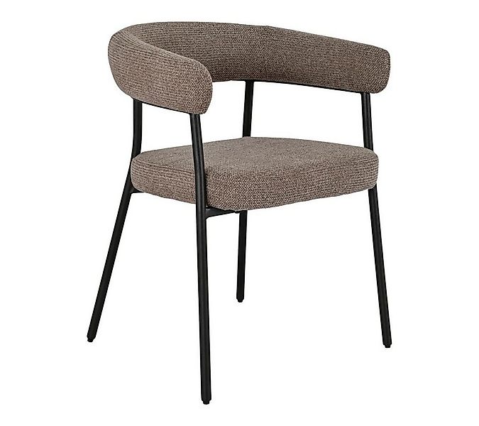 ebuy24 Esszimmerstuhl 2er Set Anna Esszimmerstuhl mit Armlehnen braun. günstig online kaufen