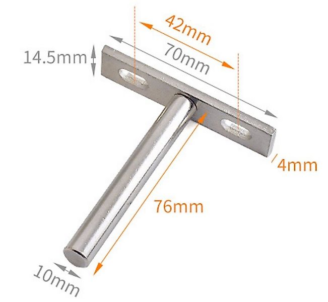 BAYLI Regal 5 Paar schwebende Regalhalterungen für Wandboard, Schweberegalu günstig online kaufen