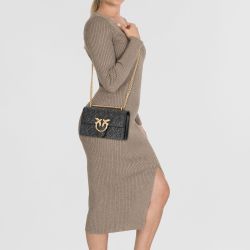 PINKO Schultertasche Love One, Leder günstig online kaufen