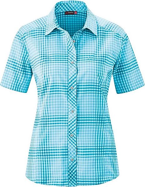 Maier Sports Funktionsbluse Sana S/S Da-Bluse 1/2 Arm el. BLUE WHITE CHECK günstig online kaufen