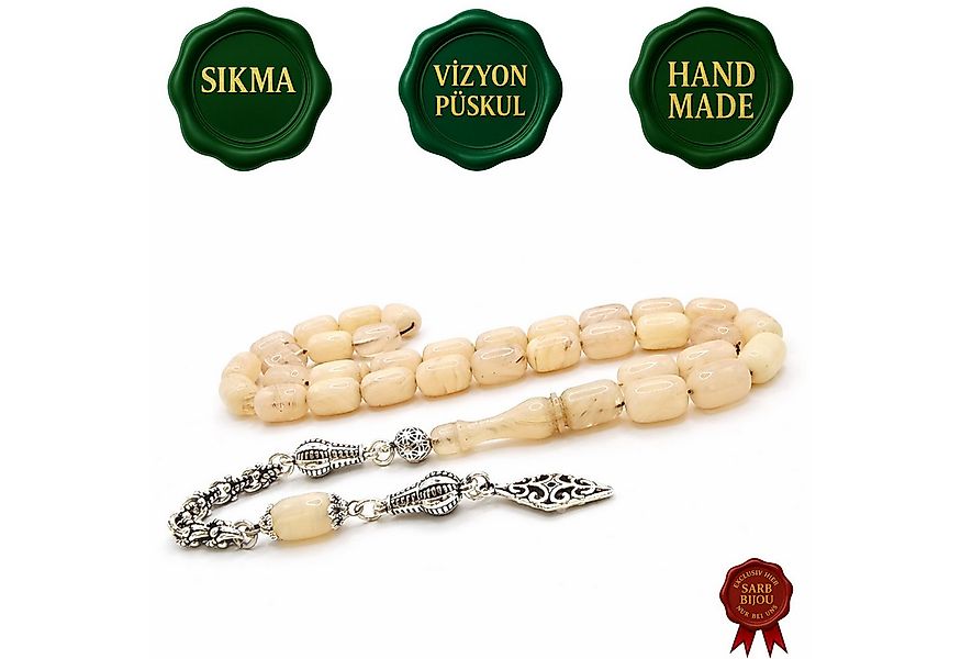 M-Punkt24 Kettenanhänger Tesbih Tespih Sıkma Vizyon Püskül Silberfarbig (Sc günstig online kaufen