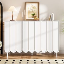 Merax Sideboard in Holzoptik mit Push-to-Open-System günstig online kaufen
