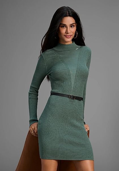 Bruno Banani Strickkleid, mit sexy Mesh-Einsatz günstig online kaufen