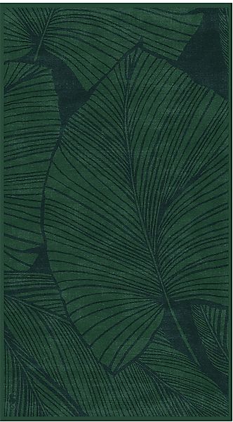 Seahorse Strandtuch "Puerto" 100x180, für Sauna und Pool, mit Blättermuster günstig online kaufen