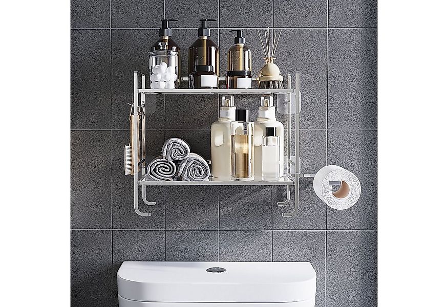 GarveeMore Badregal Neu Über der Toilette Lagerung Regal, 2-Tier Bad Lageru günstig online kaufen