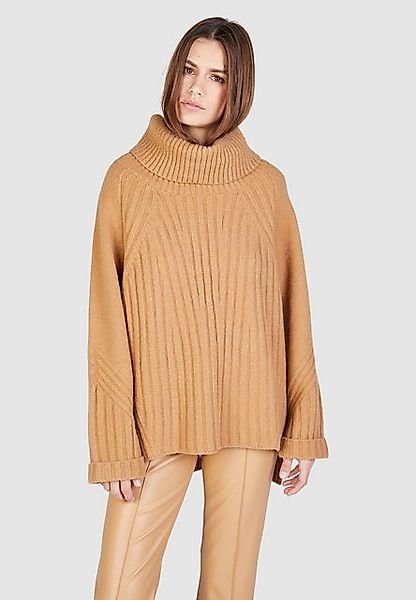 MARC AUREL Blusenshirt Pullover mit Rippenmuster camel günstig online kaufen