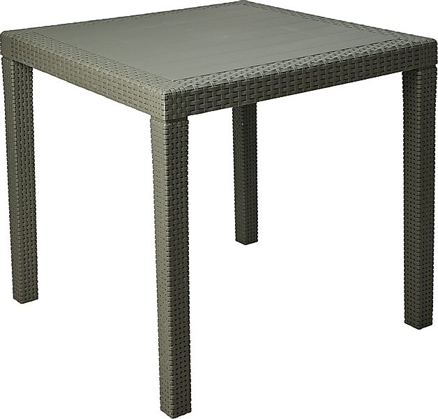 Progarden Gartentisch Balkontisch Terrassentisch Rattanoptik Bistrotisch günstig online kaufen