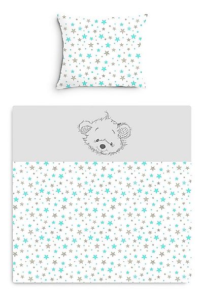 Amilian Babybettwäsche Kinderwagenset - 2tlg. Kinderbettwäsche - 80x80cm + günstig online kaufen