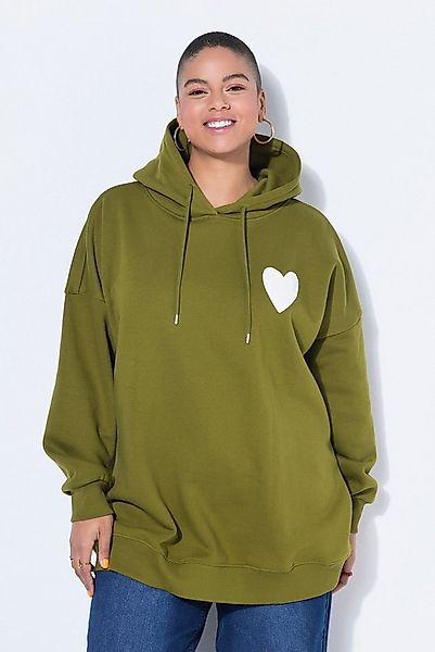 Studio Untold Sweatshirt Hoodie oversized Kapuze Heart-Prints günstig online kaufen