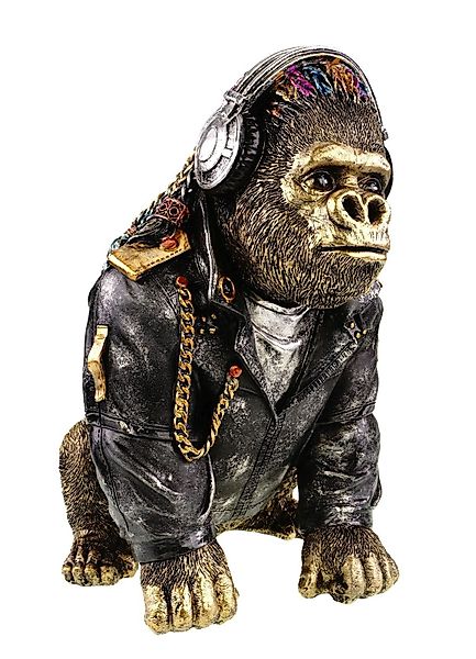 Kremers Schatzkiste Dekofigur XXL Gorilla Rasta günstig online kaufen