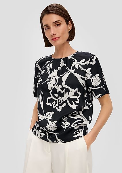 s.Oliver BLACK LABEL Kurzarmbluse Bluse mit günstig online kaufen