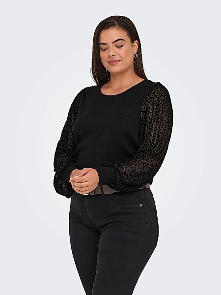 ONLY CARMAKOMA Langarmshirt "CARVELENA L/S O-NECK BLOUSE JRS" günstig online kaufen