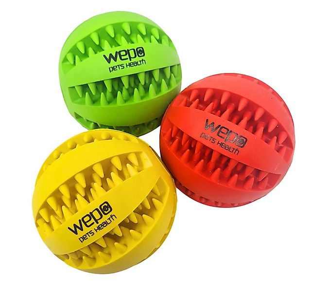 WEPO Kauball Hundespielzeug - Wurfball Hund - Verbessert Zahnfleisch & Zähn günstig online kaufen