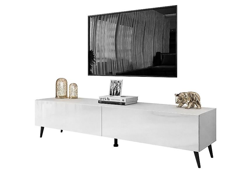 Lookway Lowboard COLETTE TV-Schrank mit Füße und LED Beleuchtung günstig online kaufen