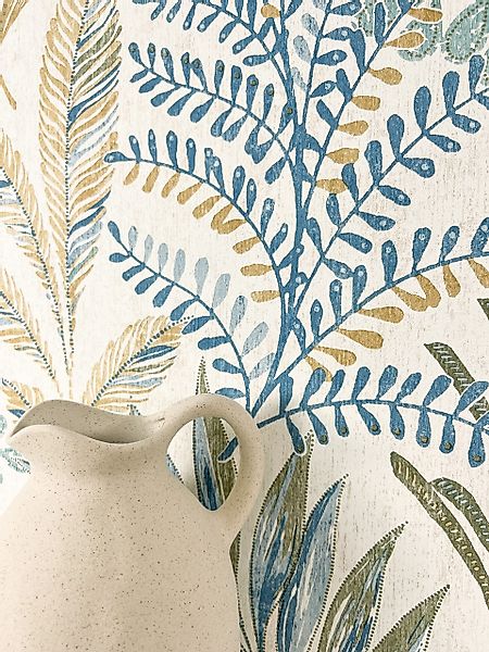 Newroom Vliestapete, strukturiert, Mustertapete, Blumentapete günstig online kaufen
