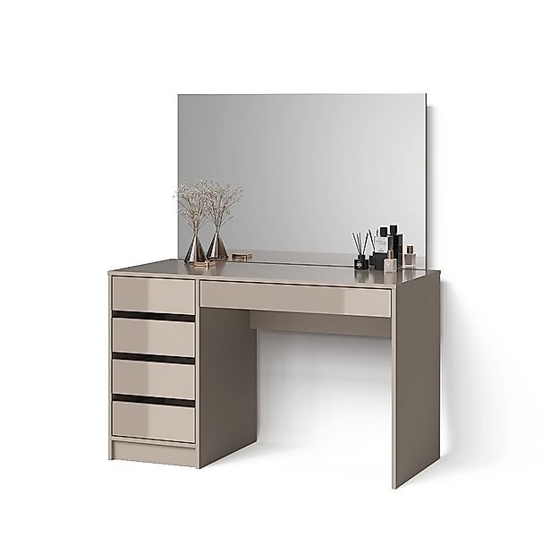 Livinity® Schminktisch Imola, Greige, 120 cm mit Spiegel günstig online kaufen