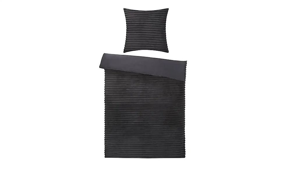 levelone Fake Fur Bettwäsche  Corded ¦ grau ¦ Maße (cm): B: 135 Weihnachten günstig online kaufen