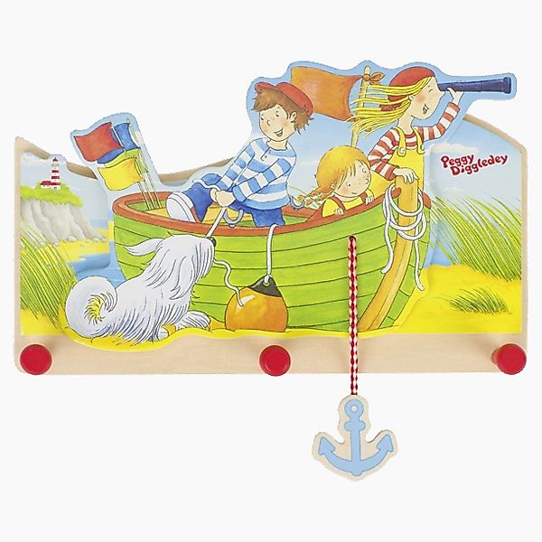 goki Garderobenpaneel Garderobe Peggy Diggledey (packung, günstig online kaufen