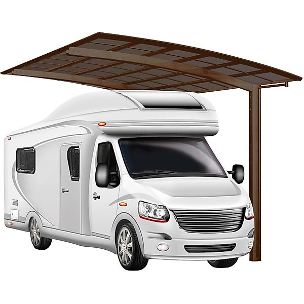Ximax Alu Carport Portoforte Caravan Typ 80 Mattbraun 270x495cm Sonderferti günstig online kaufen