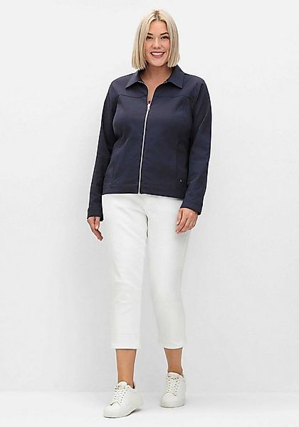 Sheego Allwetterjacke Kurzjacke Langarm aus Bengalin, in taillierter Form günstig online kaufen