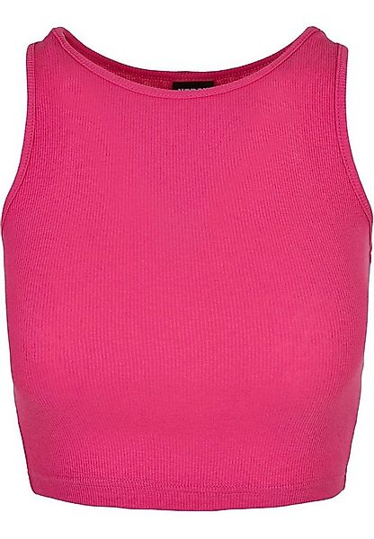 URBAN CLASSICS Muskelshirt Urban Classics Damen Ladies Cropped Rib Top (1-t günstig online kaufen