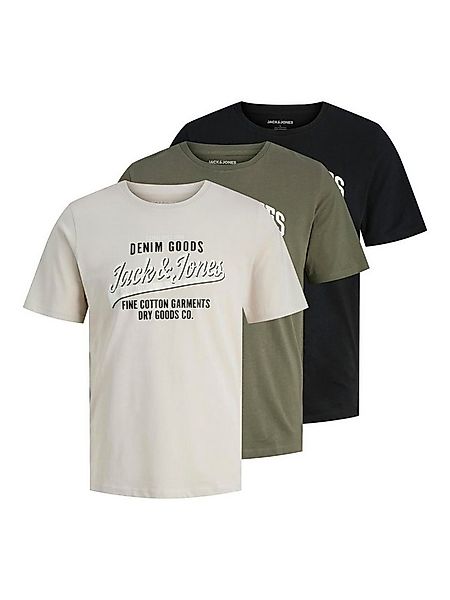 Jack & Jones T-Shirt Jack & Jones Herren 3er-Pack T-Shirt JjEthan Regular-F günstig online kaufen