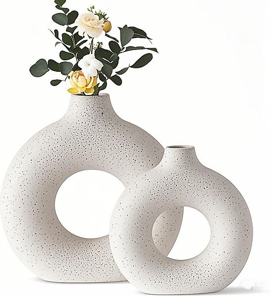 YINDN Dekovase 2er Set Keramik Vase, günstig online kaufen