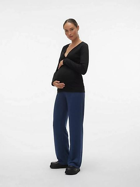 Vero Moda Maternity Langarmshirt LAVENDER (1-tlg) Drapiert/gerafft günstig online kaufen