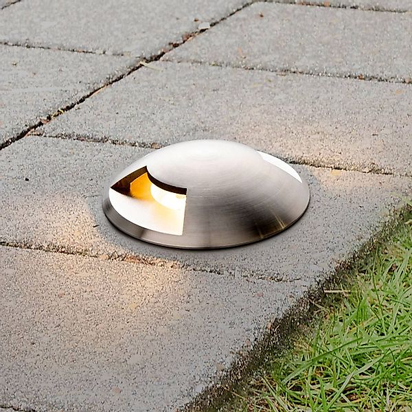 Lucande Bodeneinbaustrahler Helene, Ø 9 cm, Aluminium, IP67 günstig online kaufen
