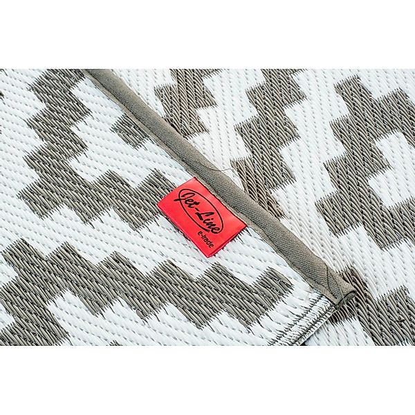 Jet-Line Outdoorteppich Austin Grau mit Geometrischen Mustern 120 x 180 cm günstig online kaufen