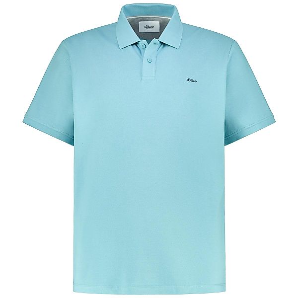 s.Oliver Poloshirt aus Baumwolle Farbe türkis Größe: 4XL günstig online kaufen